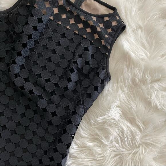 Ralph Lauren Black Circle Embroidered Sheath Dress 2 - Picture 4 of 7